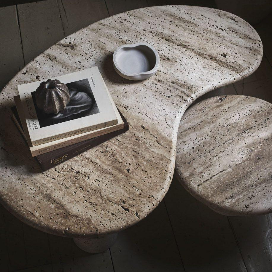 LOVE TRAVERTINE COFFEE TABLE